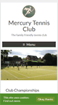 Mobile Screenshot of mercurytennisclub.com