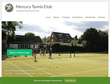 Tablet Screenshot of mercurytennisclub.com